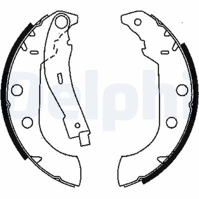 Brake Shoe Set DELPHI LS1833