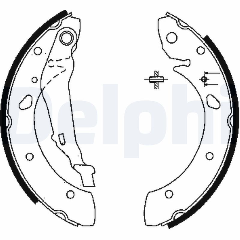 DELPHI LS1843 Brake Shoe Set