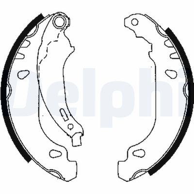 Brake Shoe Set DELPHI LS1844