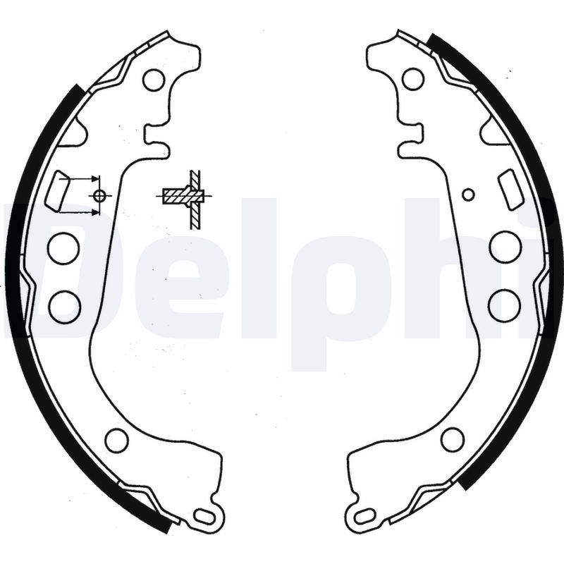 DELPHI LS1854 Brake Shoe Set