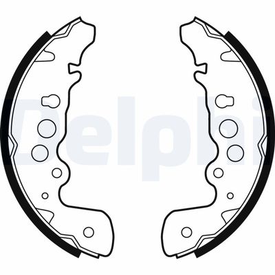 Brake Shoe Set DELPHI LS1882