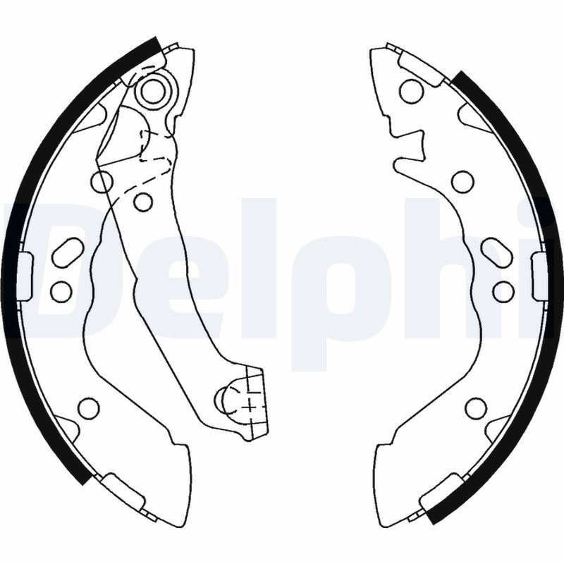 DELPHI LS1891 Brake Shoe Set