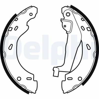 Brake Shoe Set DELPHI LS1910