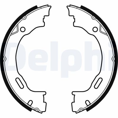 Brake Shoe Set, parking brake DELPHI LS1922