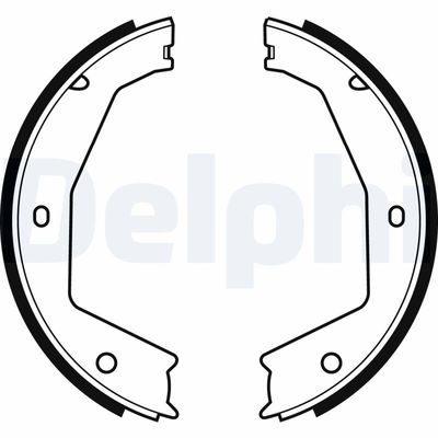 Brake Shoe Set, parking brake DELPHI LS1954