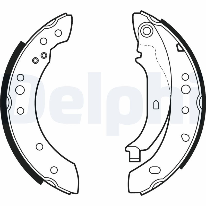 DELPHI LS2002 Brake Shoe Set