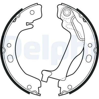 Brake Shoe Set DELPHI LS2003