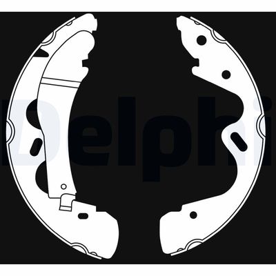 Brake Shoe Set DELPHI LS2019