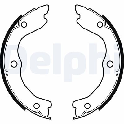 Brake Shoe Set, parking brake DELPHI LS2038