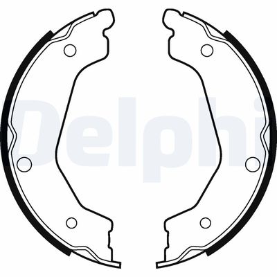 Brake Shoe Set, parking brake DELPHI LS2043