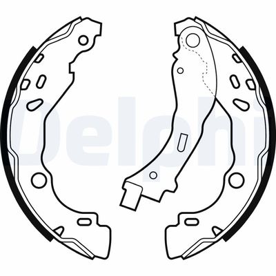 Brake Shoe Set DELPHI LS2066