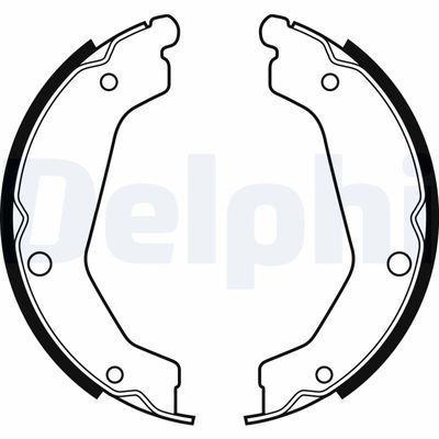 Brake Shoe Set, parking brake DELPHI LS2085