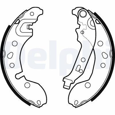 Brake Shoe Set DELPHI LS2124