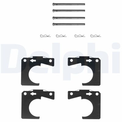 Accessory Kit, disc brake pad DELPHI LX0007