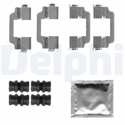 Accessory Kit, disc brake pad DELPHI LX0580