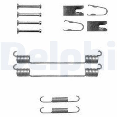 Accessory Kit, brake shoes DELPHI LY1369