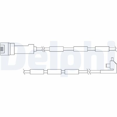 Warning Contact, brake pad wear DELPHI LZ0106