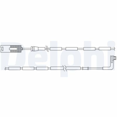 Warning Contact, brake pad wear DELPHI LZ0177