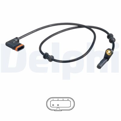 Sensor, wheel speed DELPHI SS20550