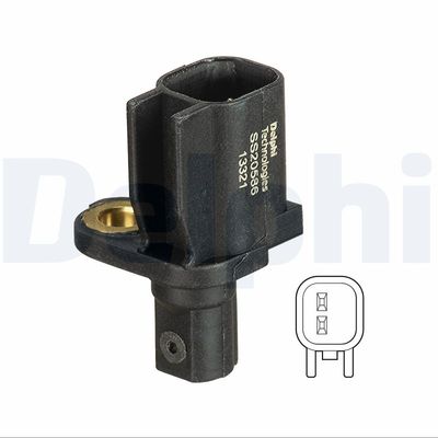 Sensor, wheel speed DELPHI SS20586