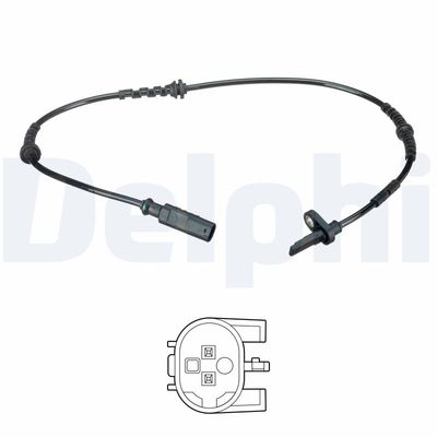 Sensor, wheel speed DELPHI SS20596