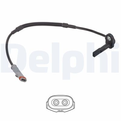 Sensor, wheel speed DELPHI SS21252-12B1