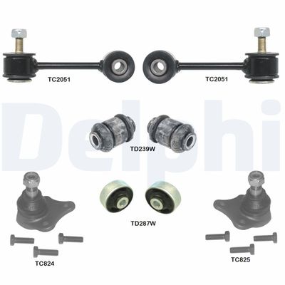 Repair Kit, control arm DELPHI TC1970KIT