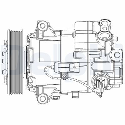 Compressor, air conditioning DELPHI TSP0155947