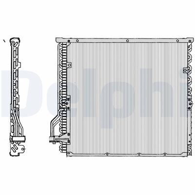 Condenser, air conditioning DELPHI TSP0225014