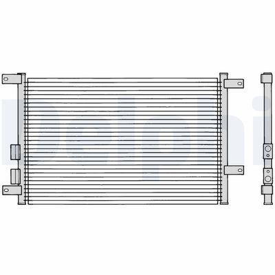 Condenser, air conditioning DELPHI TSP0225108