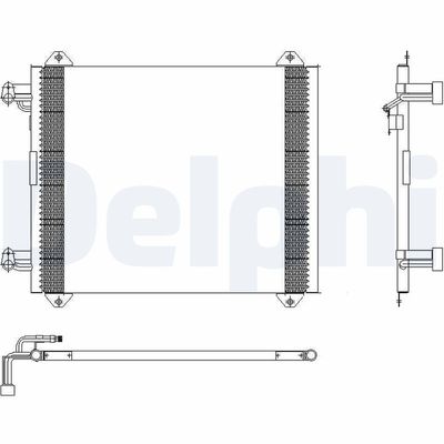 Condenser, air conditioning DELPHI TSP0225407