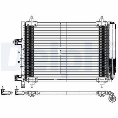 Condenser, air conditioning DELPHI TSP0225537