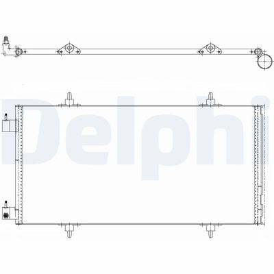 Condenser, air conditioning DELPHI TSP0225637