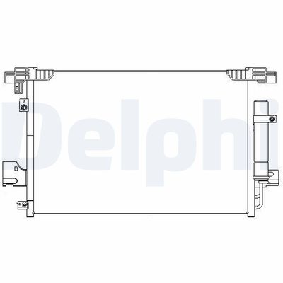 Condenser, air conditioning DELPHI TSP0225648