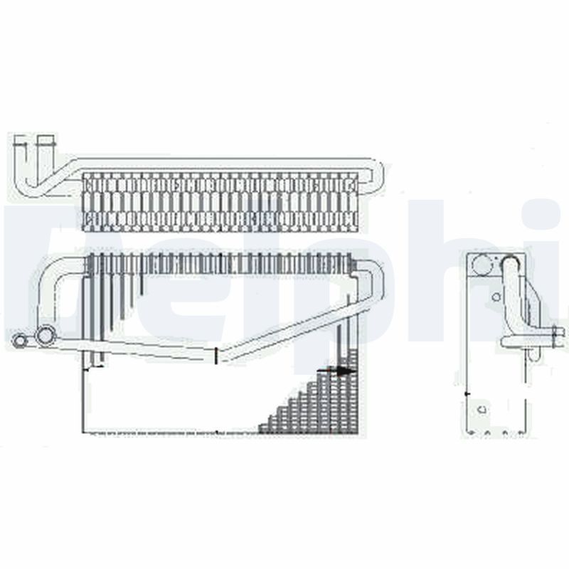 DELPHI TSP0525188 Evaporator, air conditioning