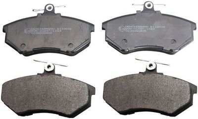 Brake Pad Set, disc brake DENCKERMANN B110036