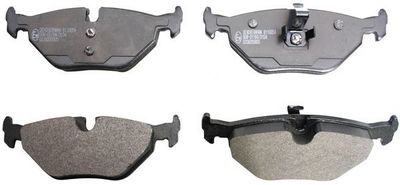 Brake Pad Set, disc brake DENCKERMANN B110054