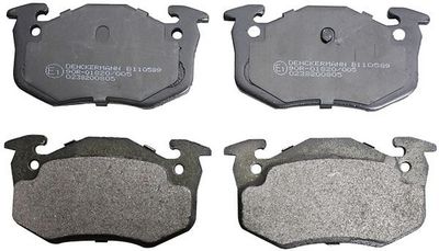 Brake Pad Set, disc brake DENCKERMANN B110589