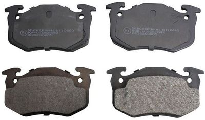 Brake Pad Set, disc brake DENCKERMANN B110660