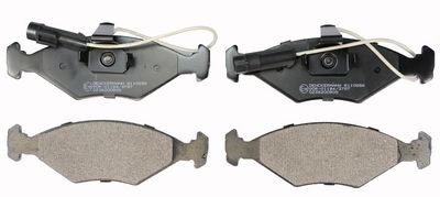 Brake Pad Set, disc brake DENCKERMANN B110886