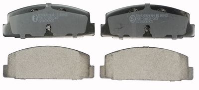 Brake Pad Set, disc brake DENCKERMANN B110912