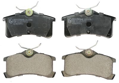 Brake Pad Set, disc brake DENCKERMANN B110936