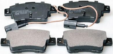 Brake Pad Set, disc brake DENCKERMANN B111244