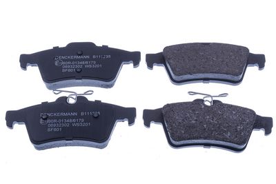 Brake Pad Set, disc brake DENCKERMANN B111338