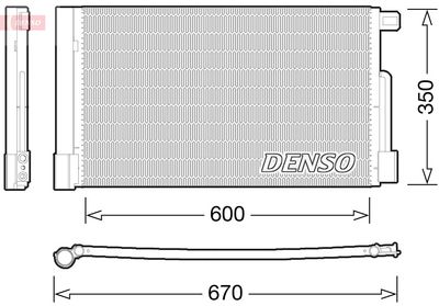 Condenser, air conditioning DENSO DCN01004