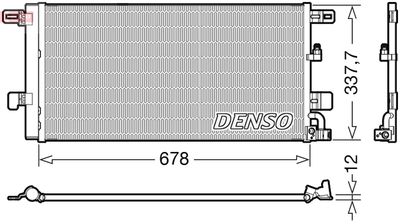 Condenser, air conditioning DENSO DCN02001