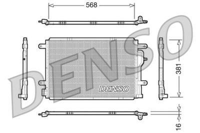 Condenser, air conditioning DENSO DCN02004