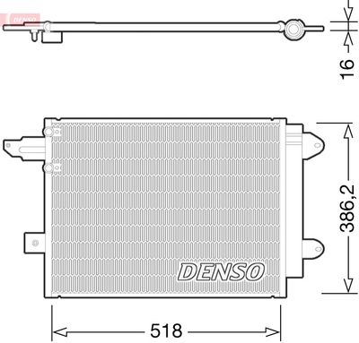 Condenser, air conditioning DENSO DCN02005