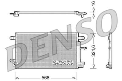 Condenser, air conditioning DENSO DCN02020