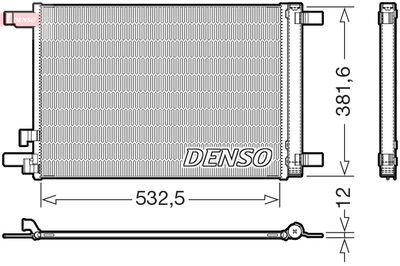 Condenser, air conditioning DENSO DCN02048